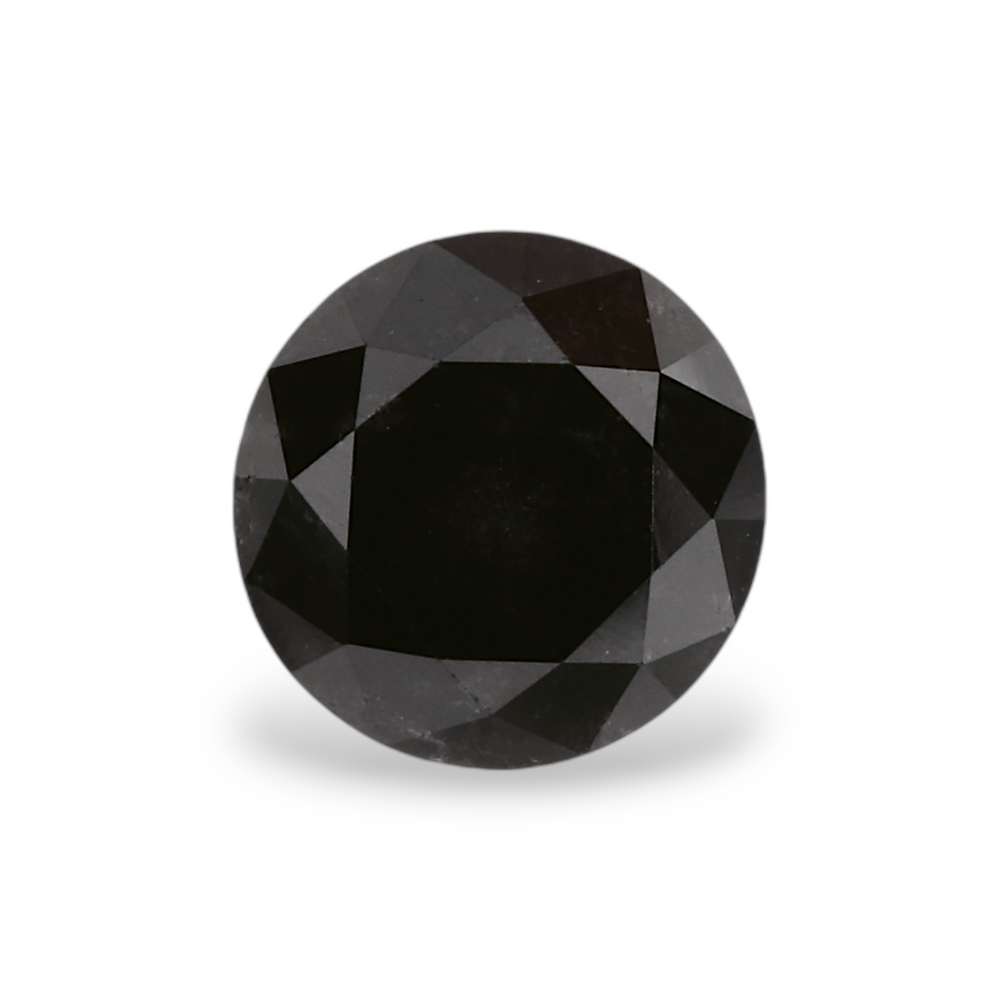 GIA 0.98 Carat Natural Fancy Black Round Diamond SE-5314GN