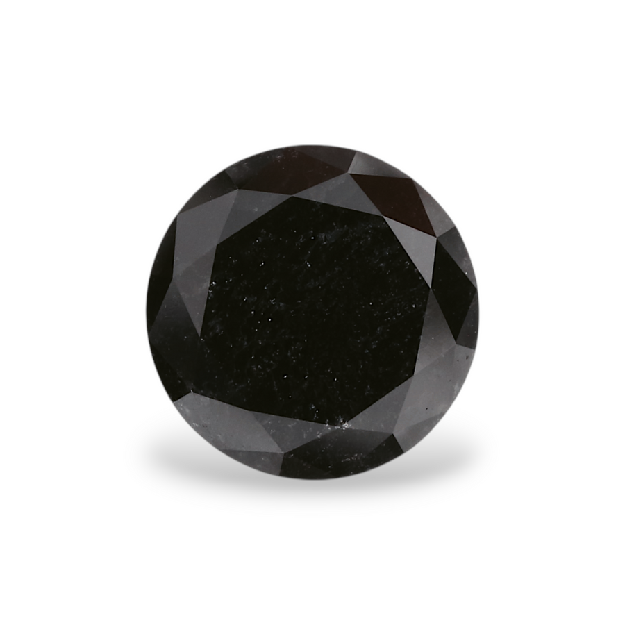 GIA 1.21 Carat Natural Fancy Black Round Diamond SE-5328GN