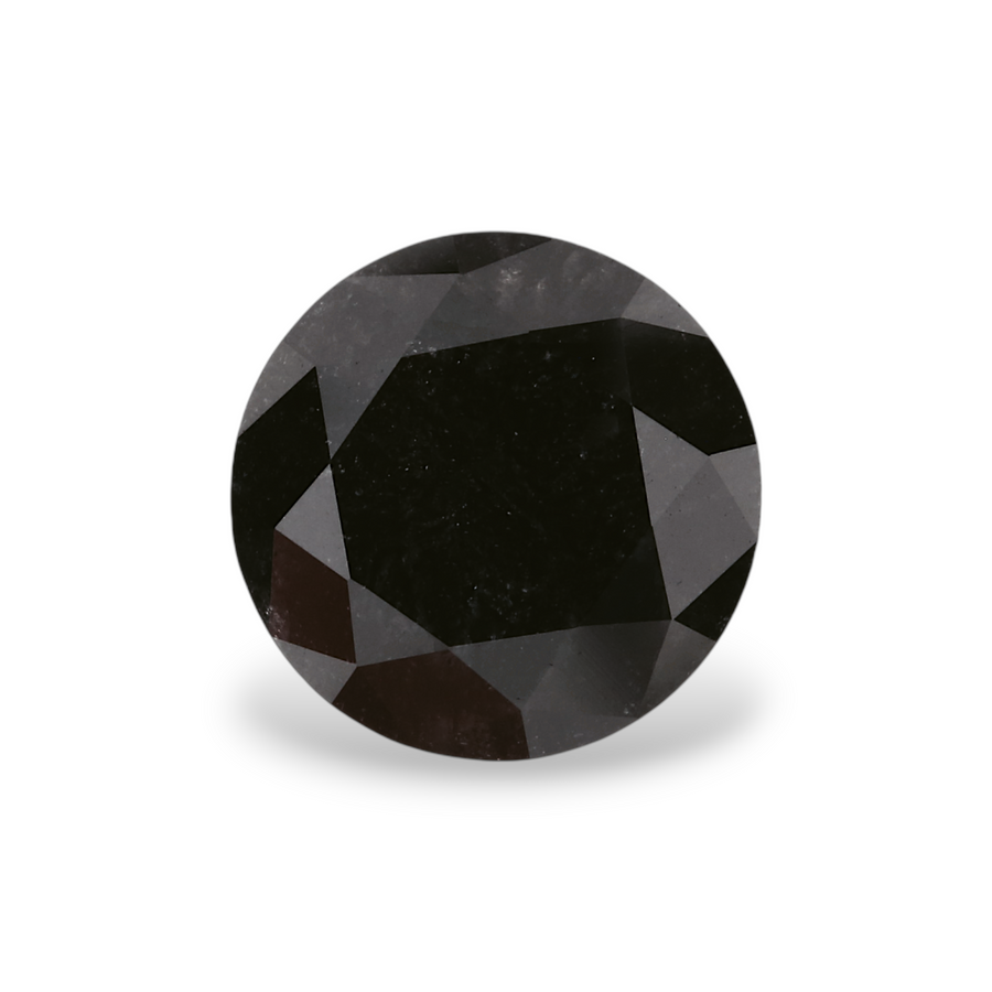 GIA 1.99 Carat Natural Fancy Black Round Diamond SE-5330GN