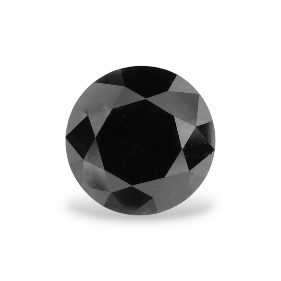 GIA 1.04 Carat Natural Fancy Black Round Diamond SE-5352GN
