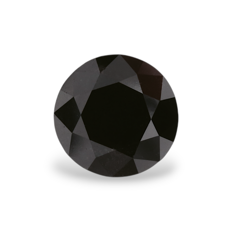 GIA 1.08 Carat Natural Fancy Black Round Diamond SE-5356GN