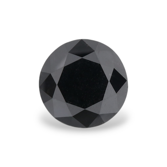 GIA 1.30 Carat Natural Fancy Black Round Diamond SE-5363GN