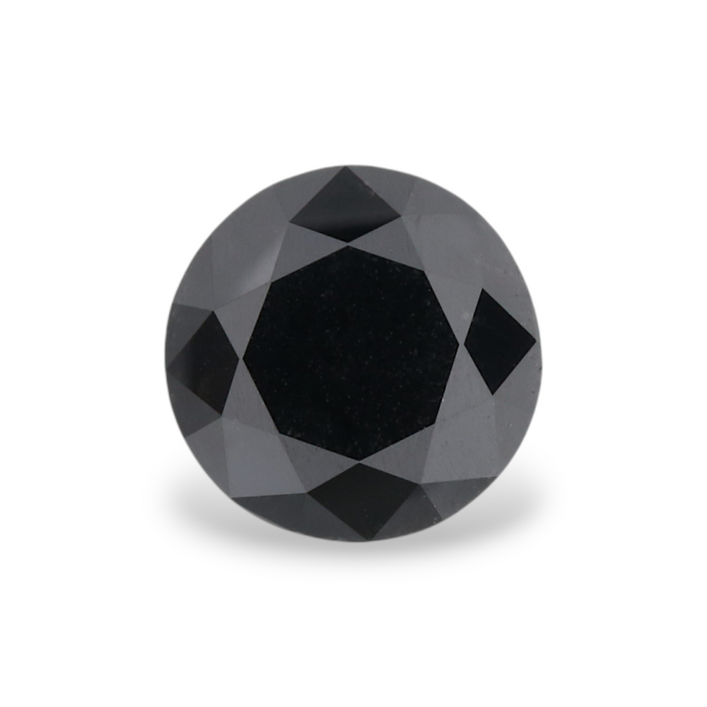 GIA 1.30 Carat Natural Fancy Black Round Diamond SE-5363GN