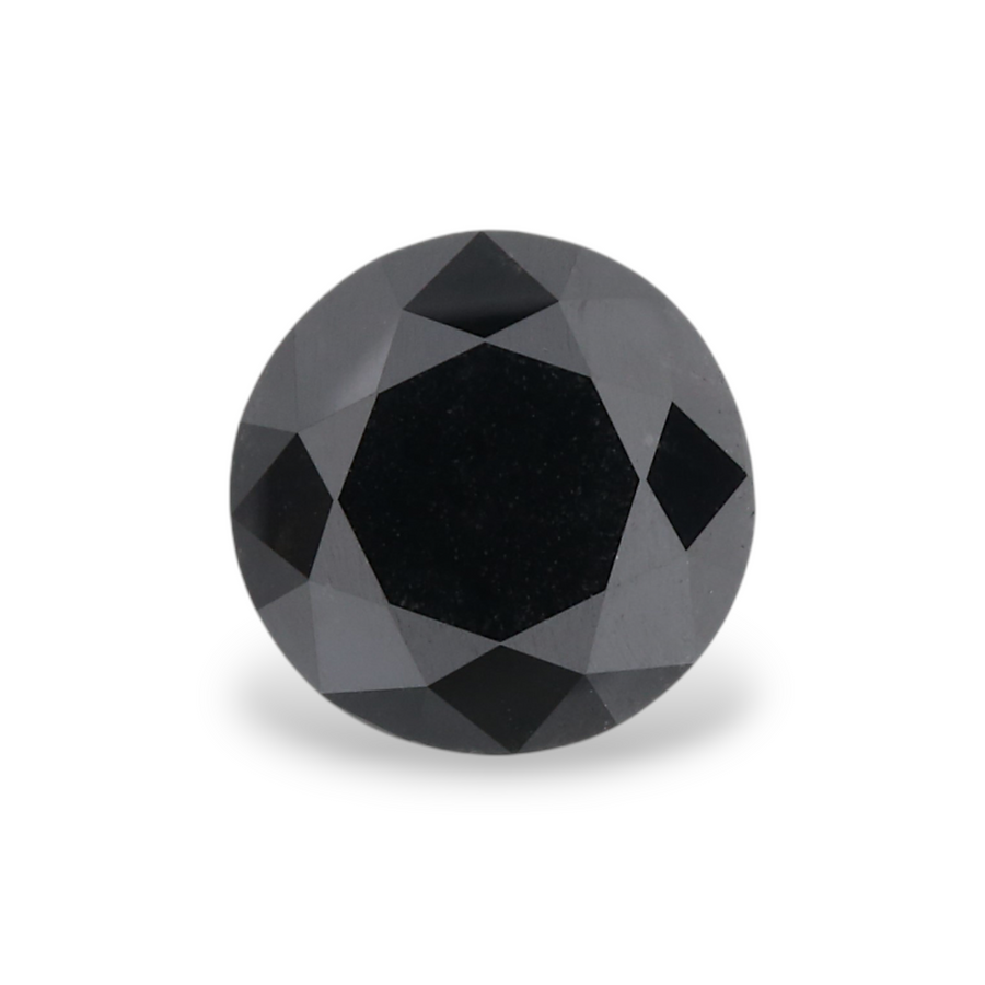 GIA 1.30 Carat Natural Fancy Black Round Diamond SE-5363GN