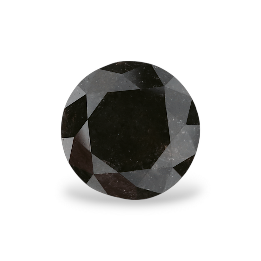 GIA 1.33 Carat Natural Fancy Black Round Diamond SE-5364GN