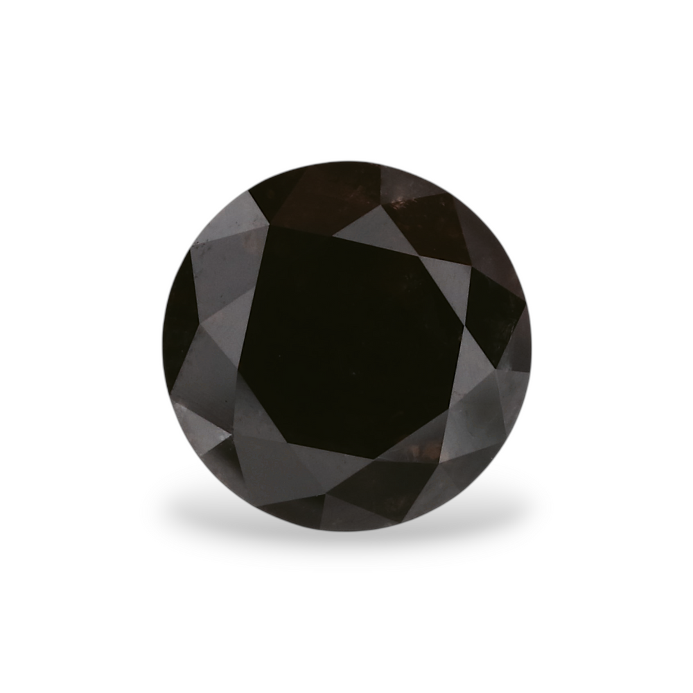 GIA 1.67 Carat Natural Fancy Black Round Diamond SE-5370GN