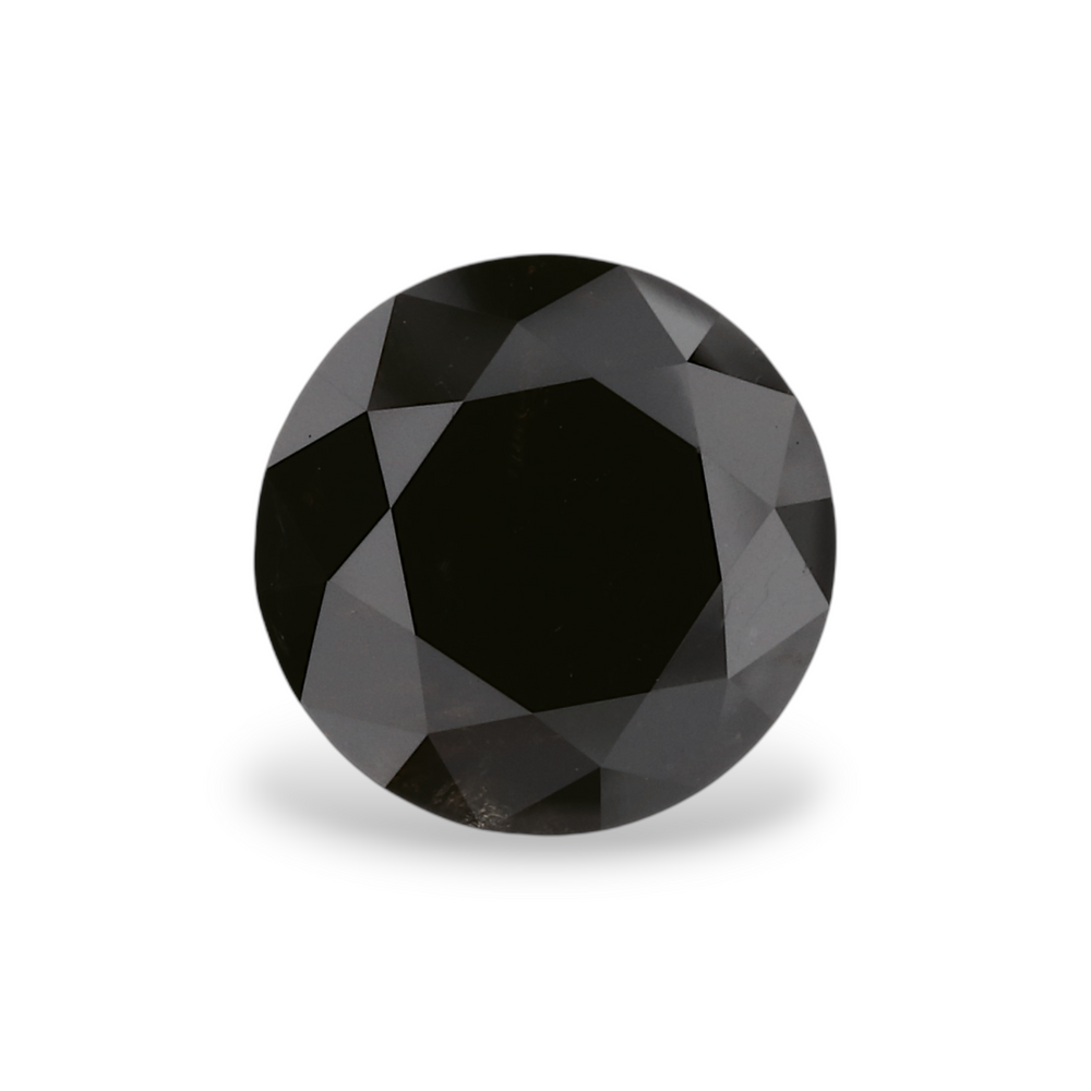 GIA 1.79 Carat Natural Fancy Black Round Diamond SE-5372GN