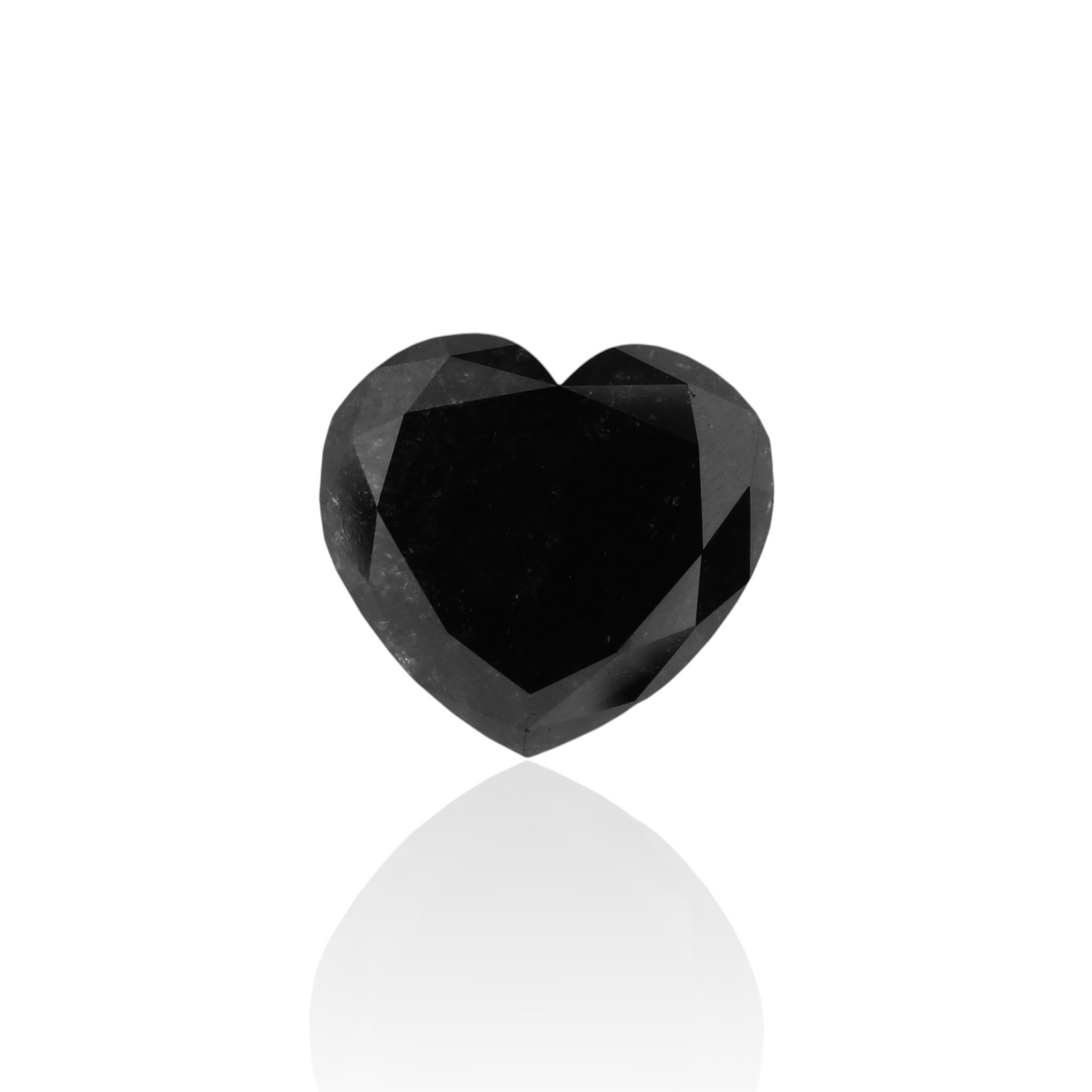 GIA 3.11 Carat Natural Fancy Black Heart Diamond SE-5406GN