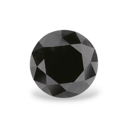 GIA 1.02 Carat Natural Fancy Black Round Diamond SE-5417GN