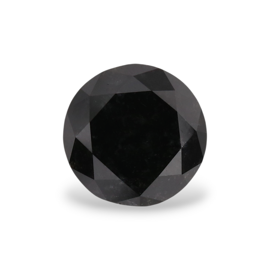 GIA 1.09 Carat Natural Fancy Black Round Diamond SE-5424GN