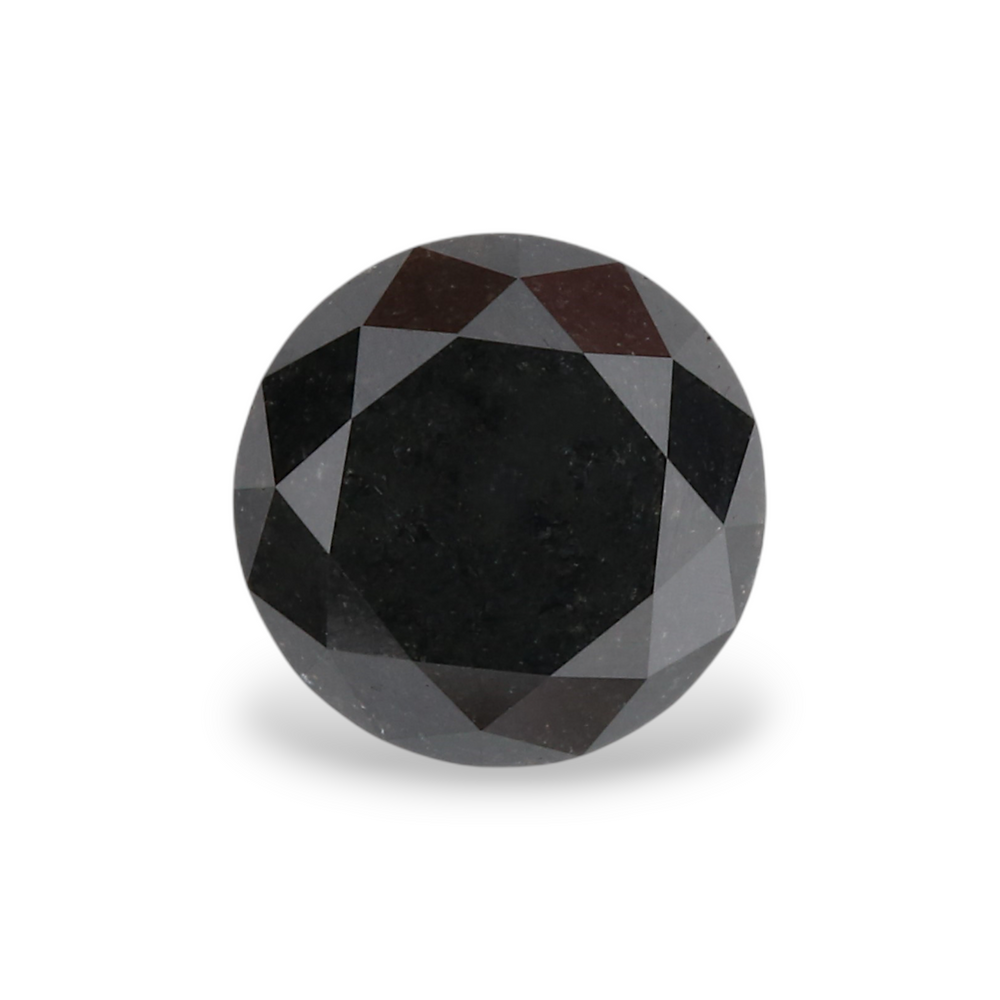 GIA 1.32 Carat Natural Fancy Black Round Diamond SE-5431GN