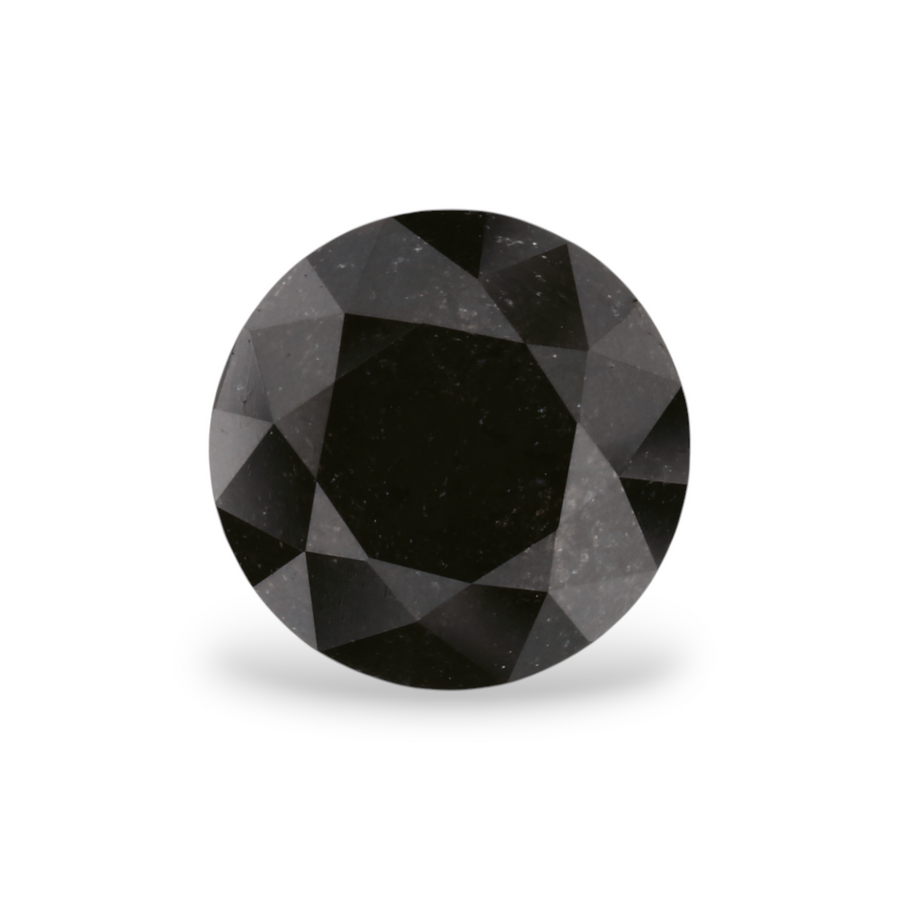 GIA 1.73 Carat Natural Fancy Black Round Diamond SE-5441GN