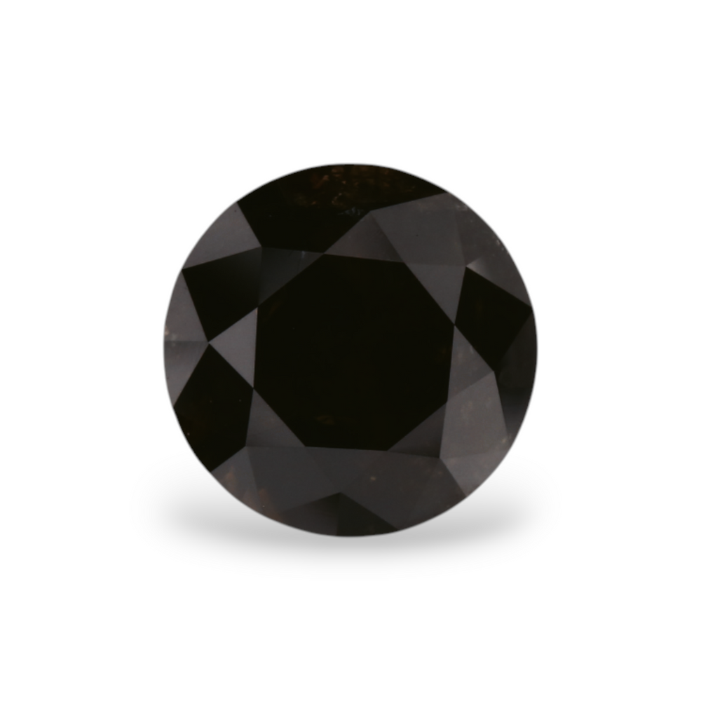 GIA 1.74 Carat Natural Fancy Black Round Diamond SE-5443GN