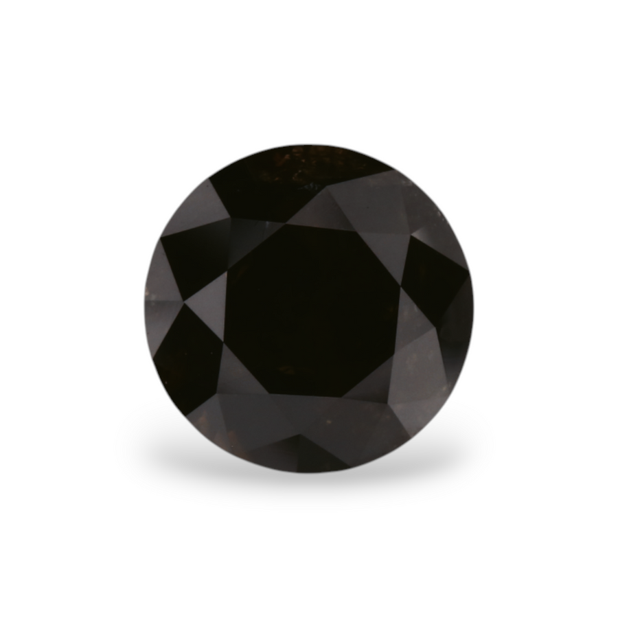 GIA 1.74 Carat Natural Fancy Black Round Diamond SE-5443GN