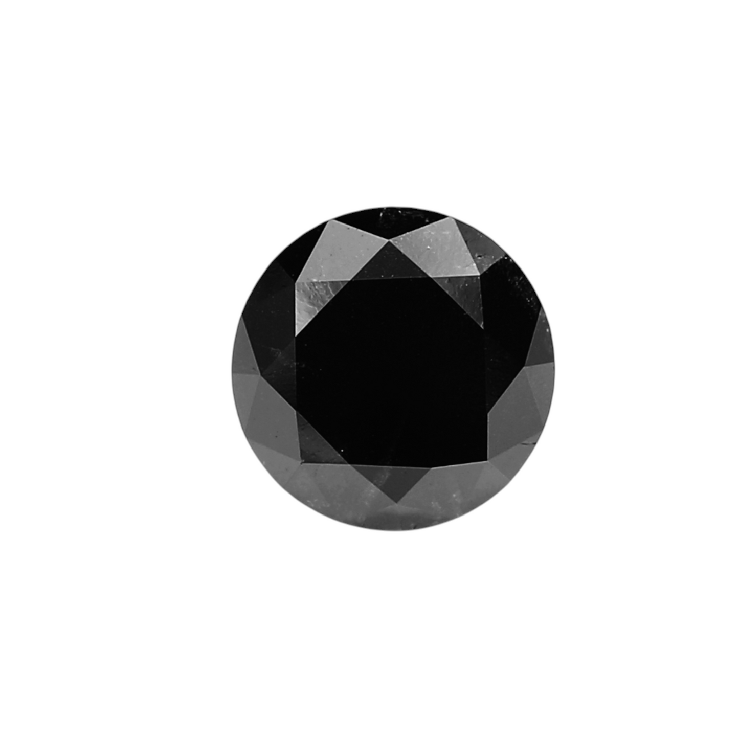 GIA 2.05 Carat Natural Fancy Black Round Diamond SE-5450GN