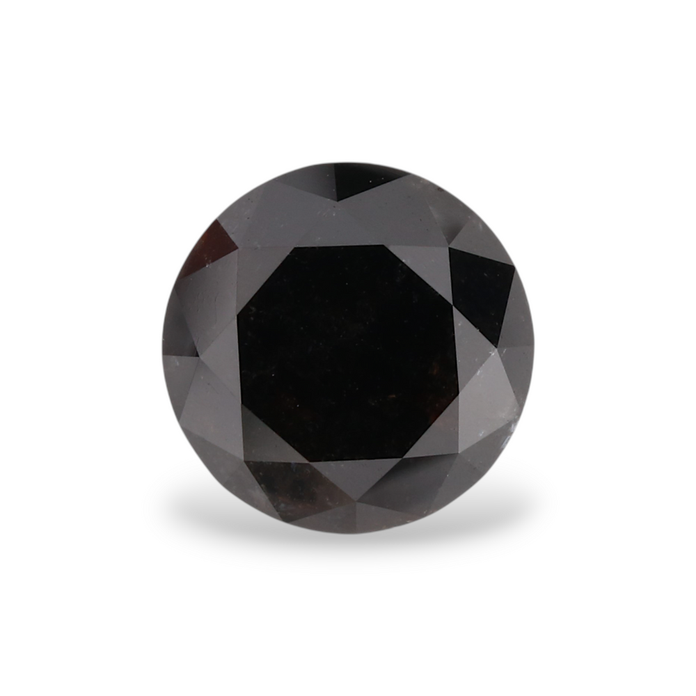 GIA 2.26 Carat Natural Fancy Black Round Diamond SE-5452GN