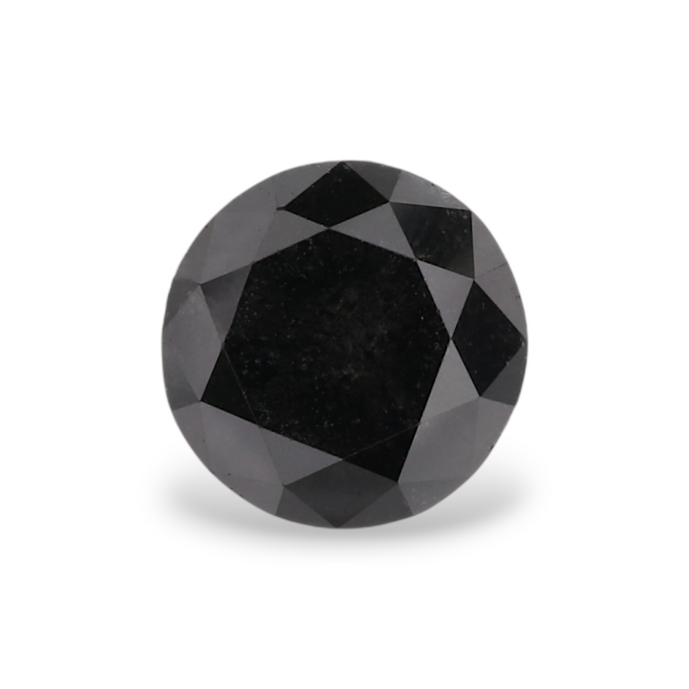 GIA 1.05 Carat Natural Fancy Black Round Diamond SE-5463GN