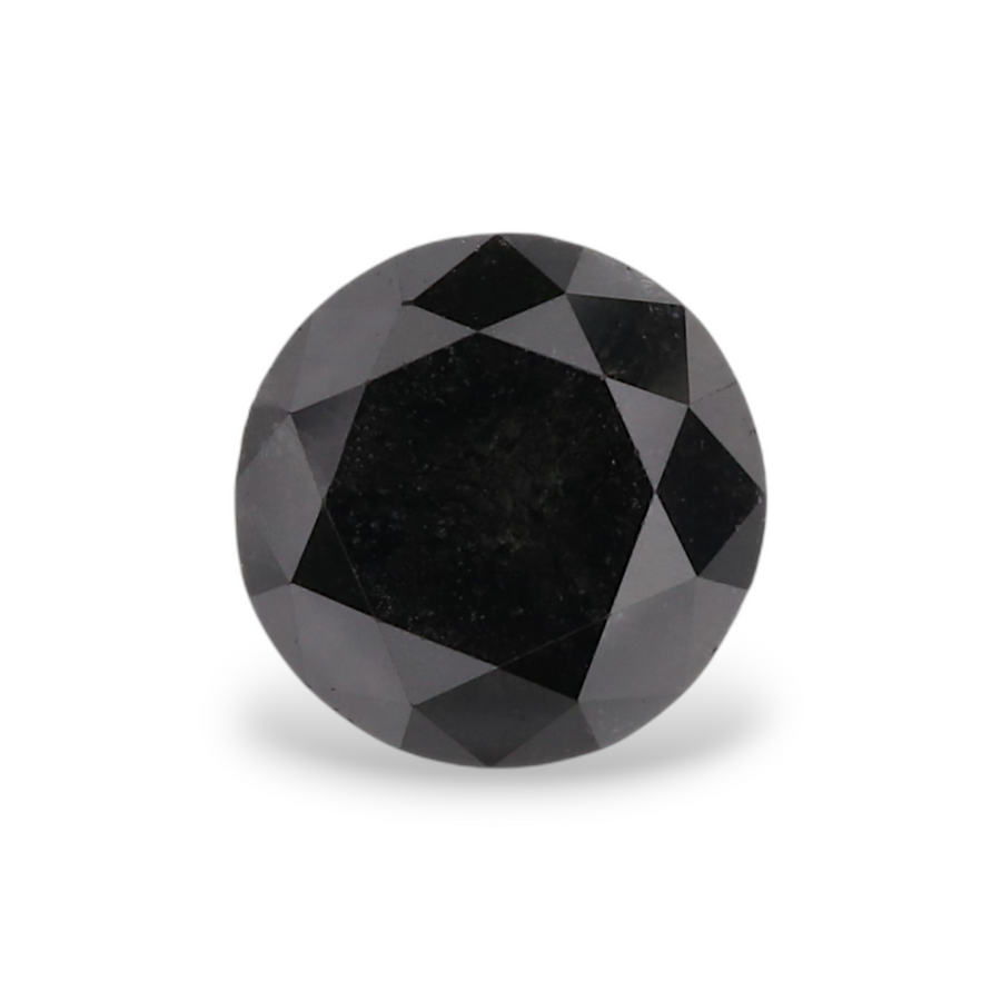 GIA 1.05 Carat Natural Fancy Black Round Diamond SE-5463GN