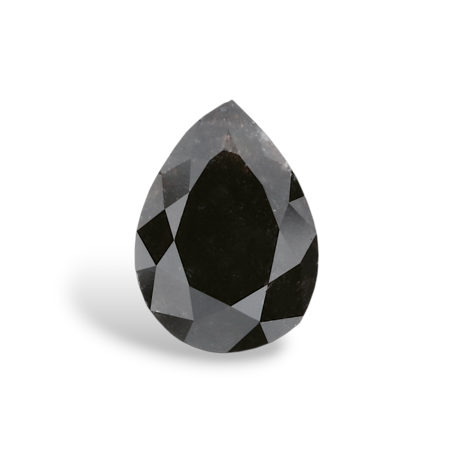GIA 1.23 Carat Natural Fancy Black Pear Diamond SE-5466GN