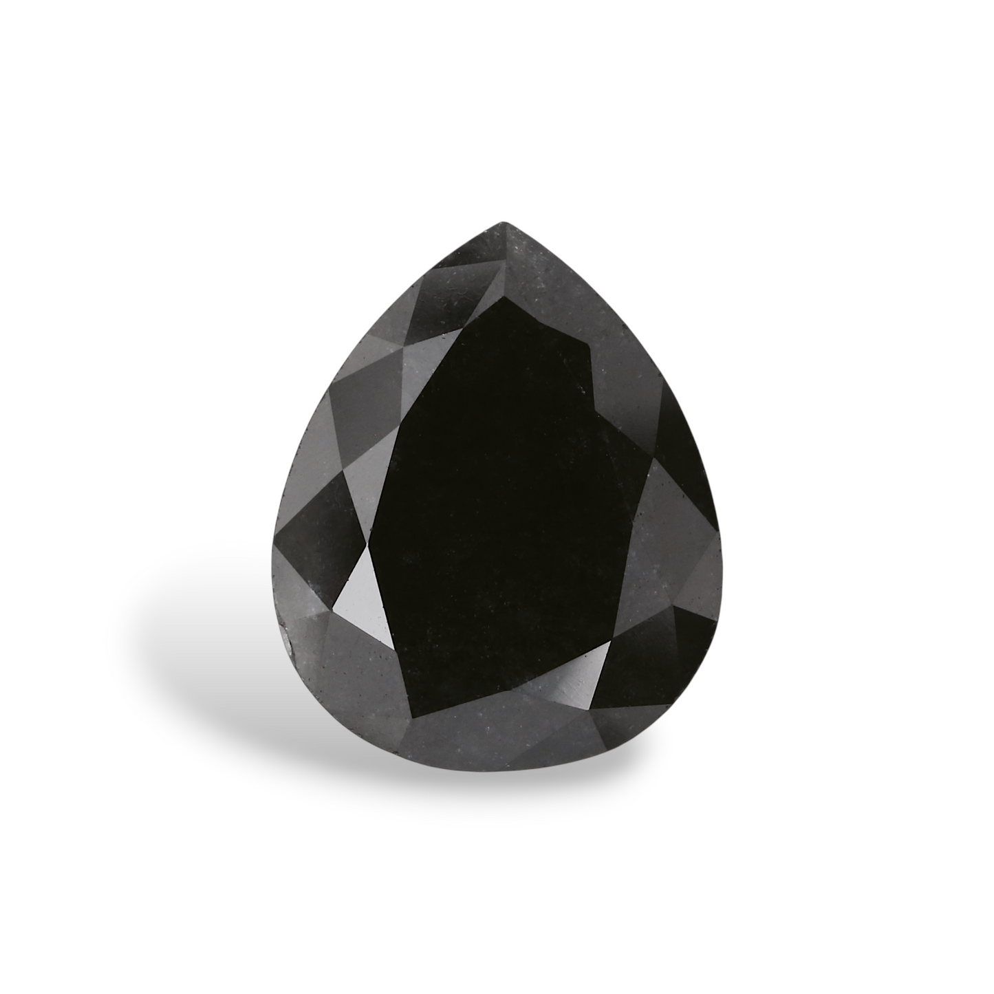GIA 3.55 Carat Natural Fancy Black Pear Diamond SE-5470GN