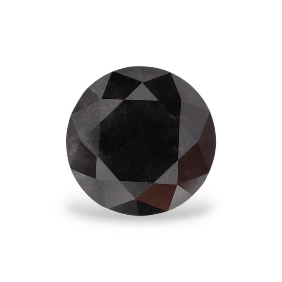 GIA 0.61 Carat Natural Fancy Black Round Diamond SE-5476GN