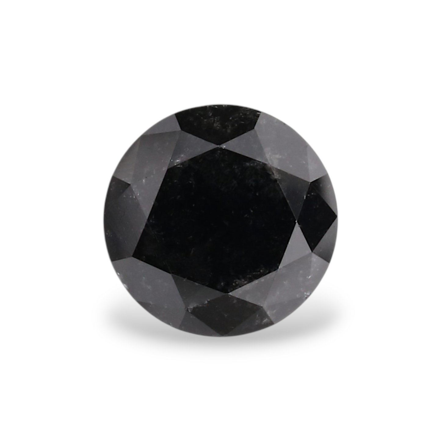 GIA 0.68 Carat Natural Fancy Black Round Diamond SE-5479GN