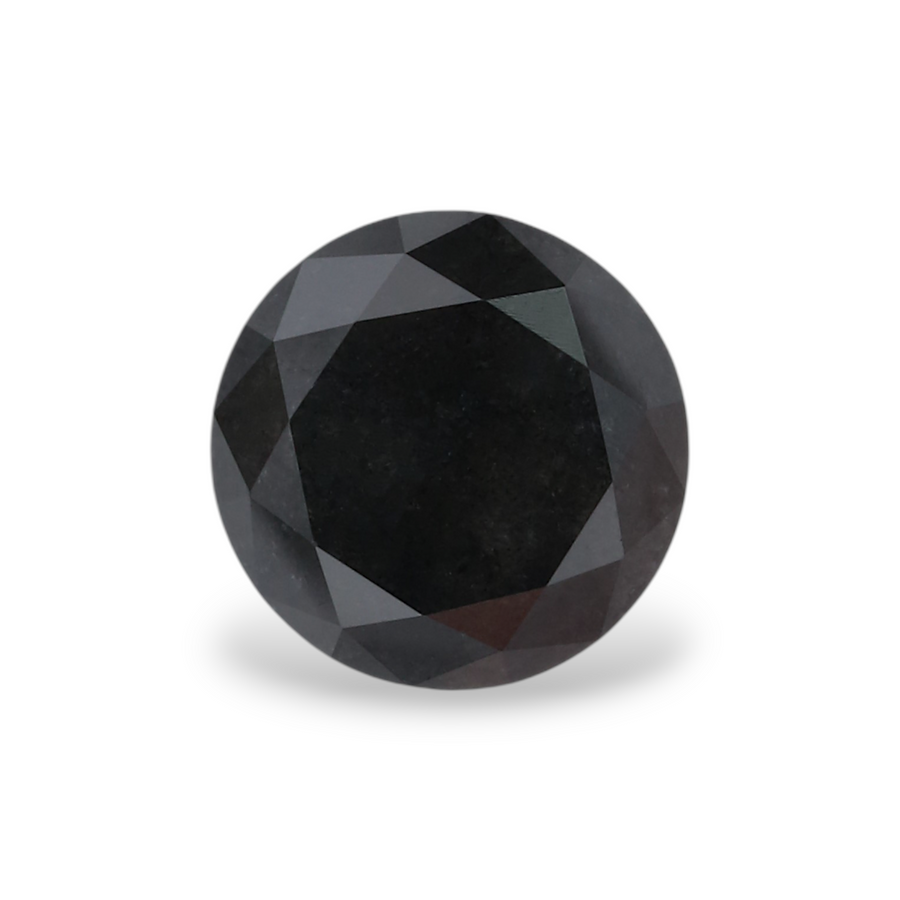 GIA 1.13 Carat Natural Fancy Black Round Diamond SE-5520GN