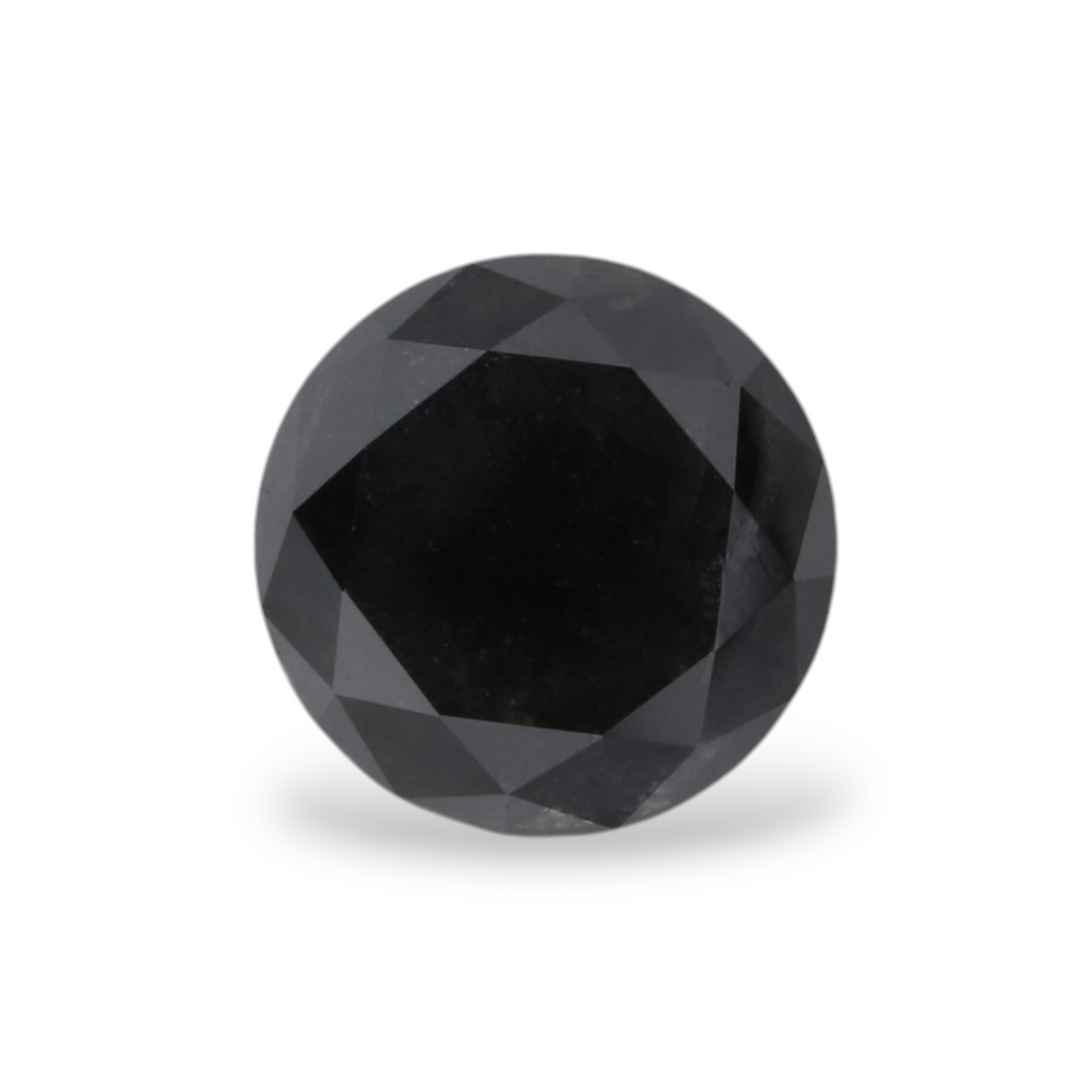 GIA 1.14 Carat Natural Fancy Black Round Diamond SE-5522GN