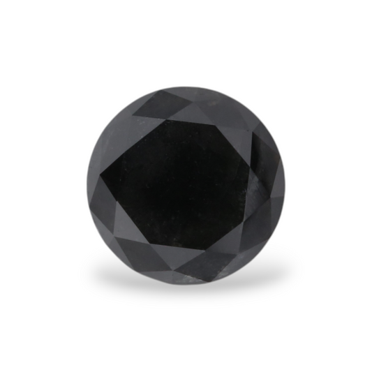 GIA 1.14 Carat Natural Fancy Black Round Diamond SE-5522GN