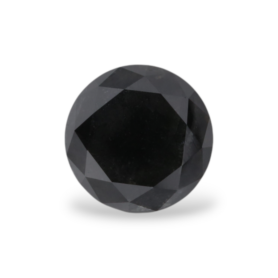 GIA 1.14 Carat Natural Fancy Black Round Diamond SE-5522GN