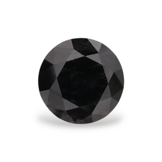 GIA 1.17 Carat Natural Fancy Black Round Diamond SE-5524GN