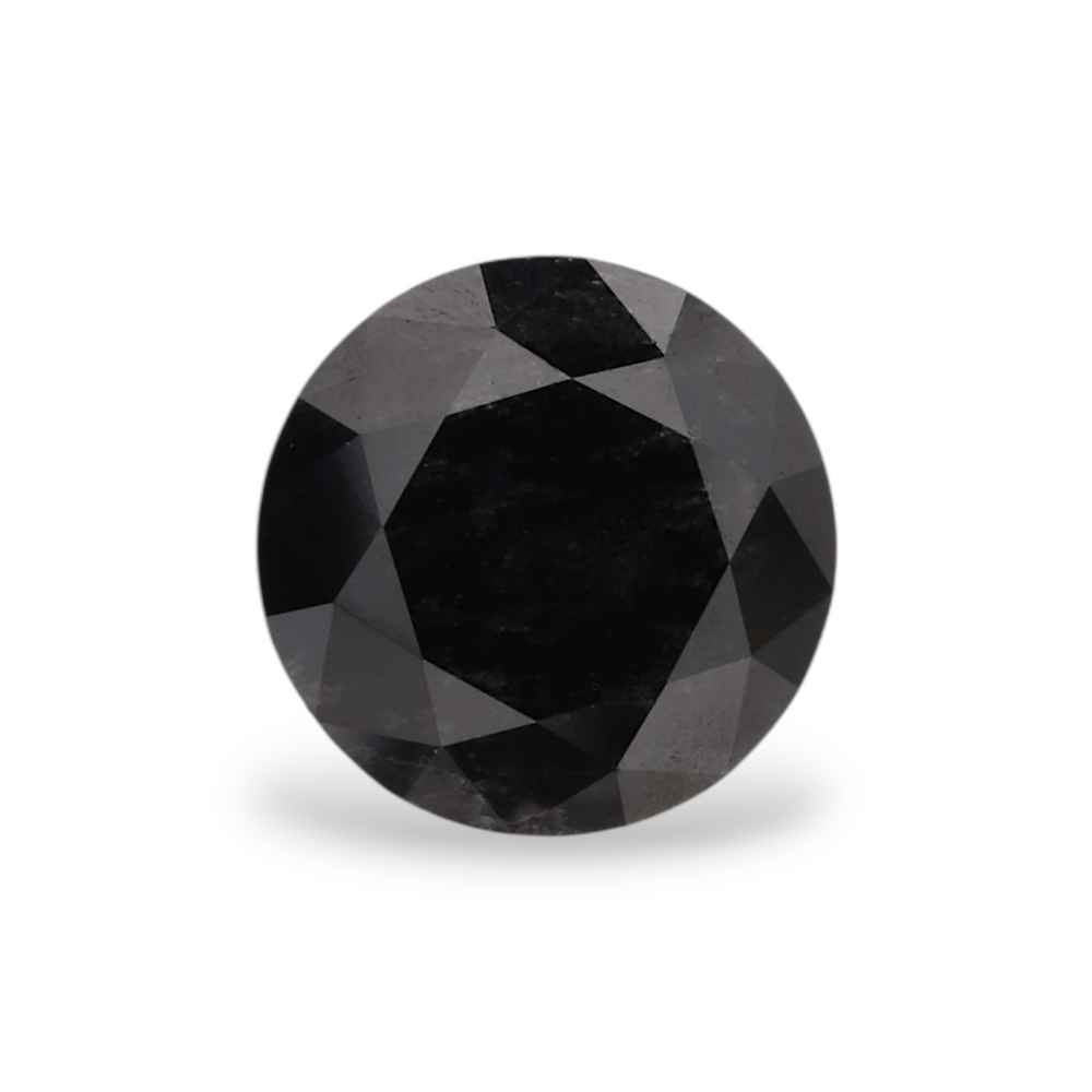GIA 1.17 Carat Natural Fancy Black Round Diamond SE-5524GN