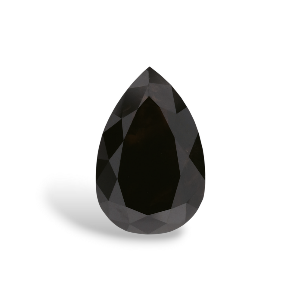 GIA 1.45 Carat Natural Fancy Black Pear Diamond SE-5534GN