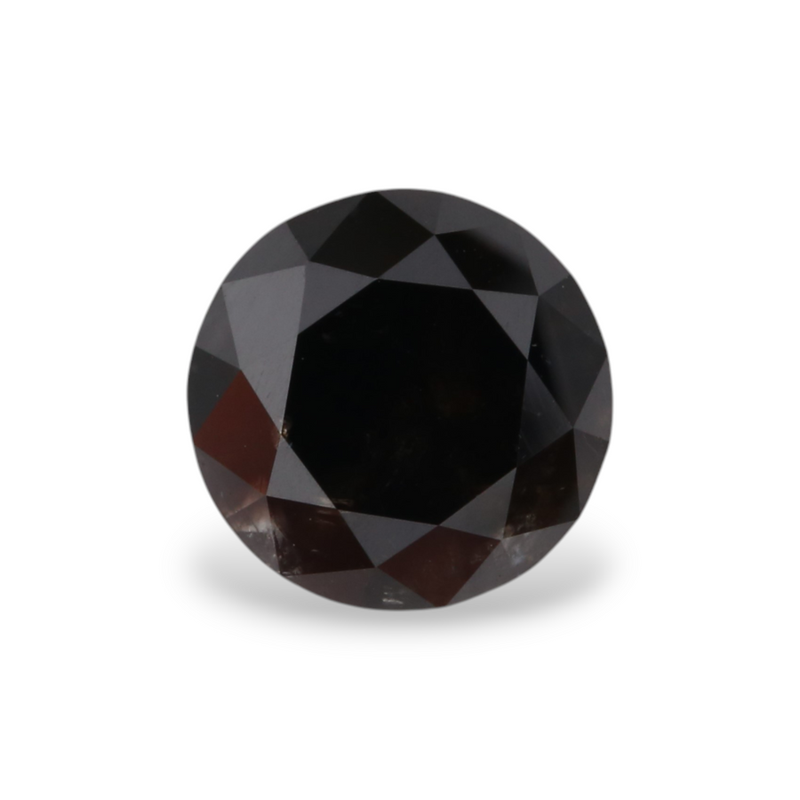 GIA 1.61 Carat Natural Fancy Black Round Diamond SE-5536GN