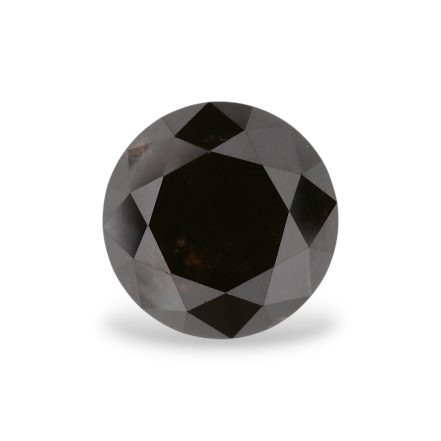 GIA 2.27 Carat Natural Fancy Black Round Diamond SE-5552GN