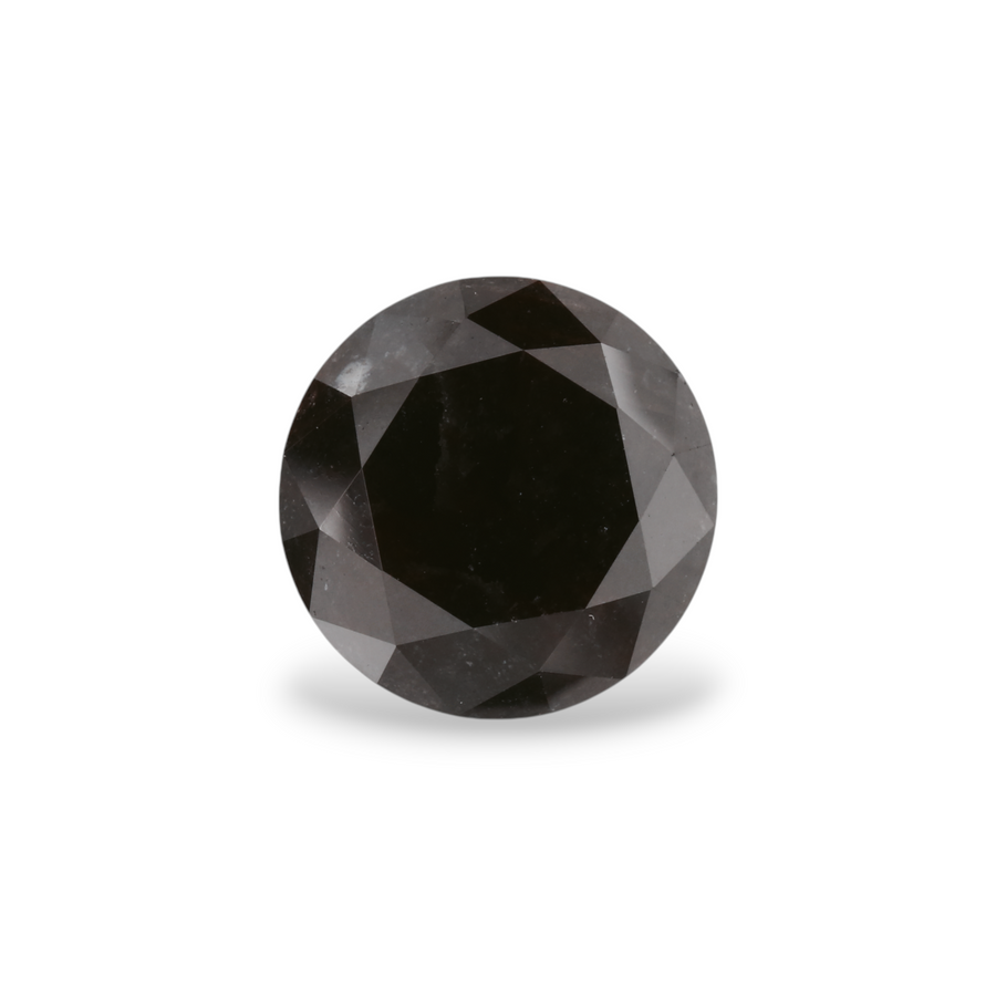GIA 4.65 Carat Natural Fancy Black Round Diamond SE-5562GN