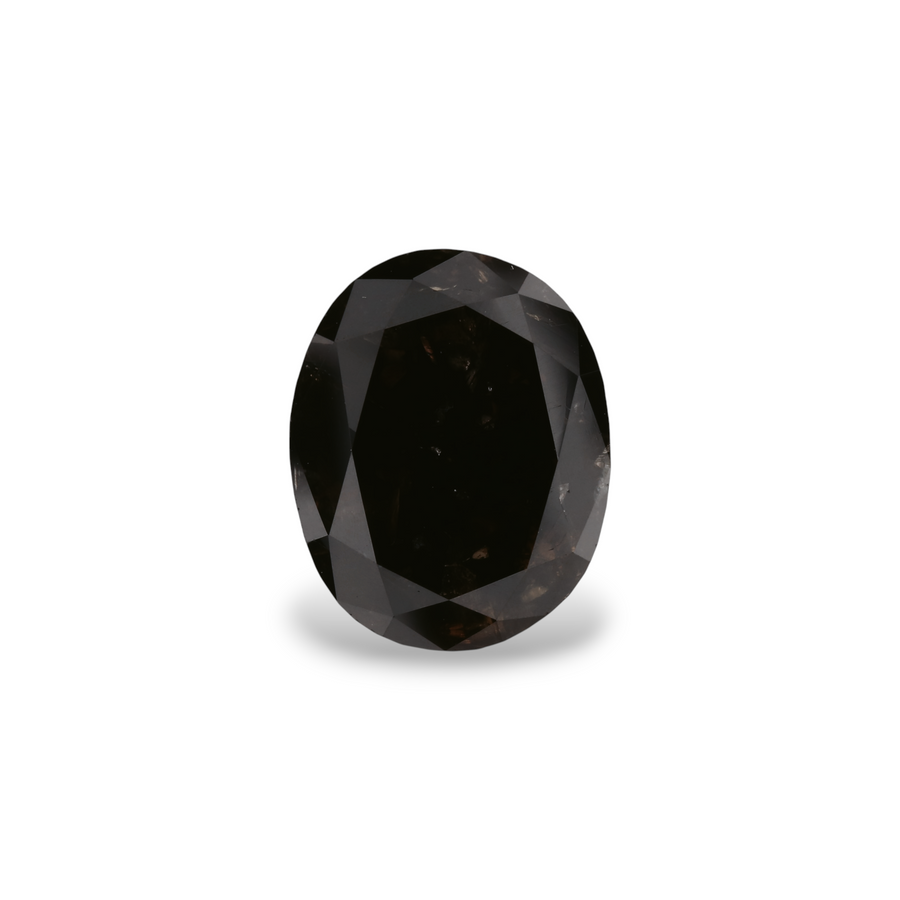 GIA 4.37 Carat Natural Fancy Brown Oval Diamond SE-5582GN
