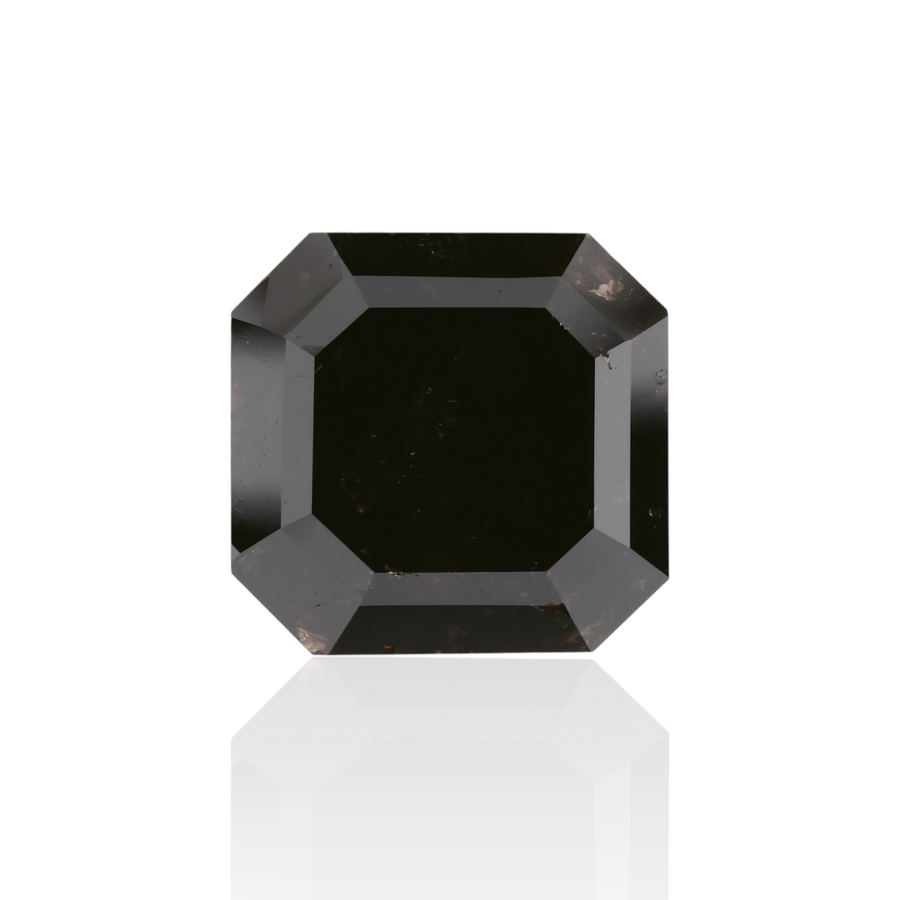 GIA 8.49 Carat Natural Fancy Black Sq emerald Diamond SE-5590GN