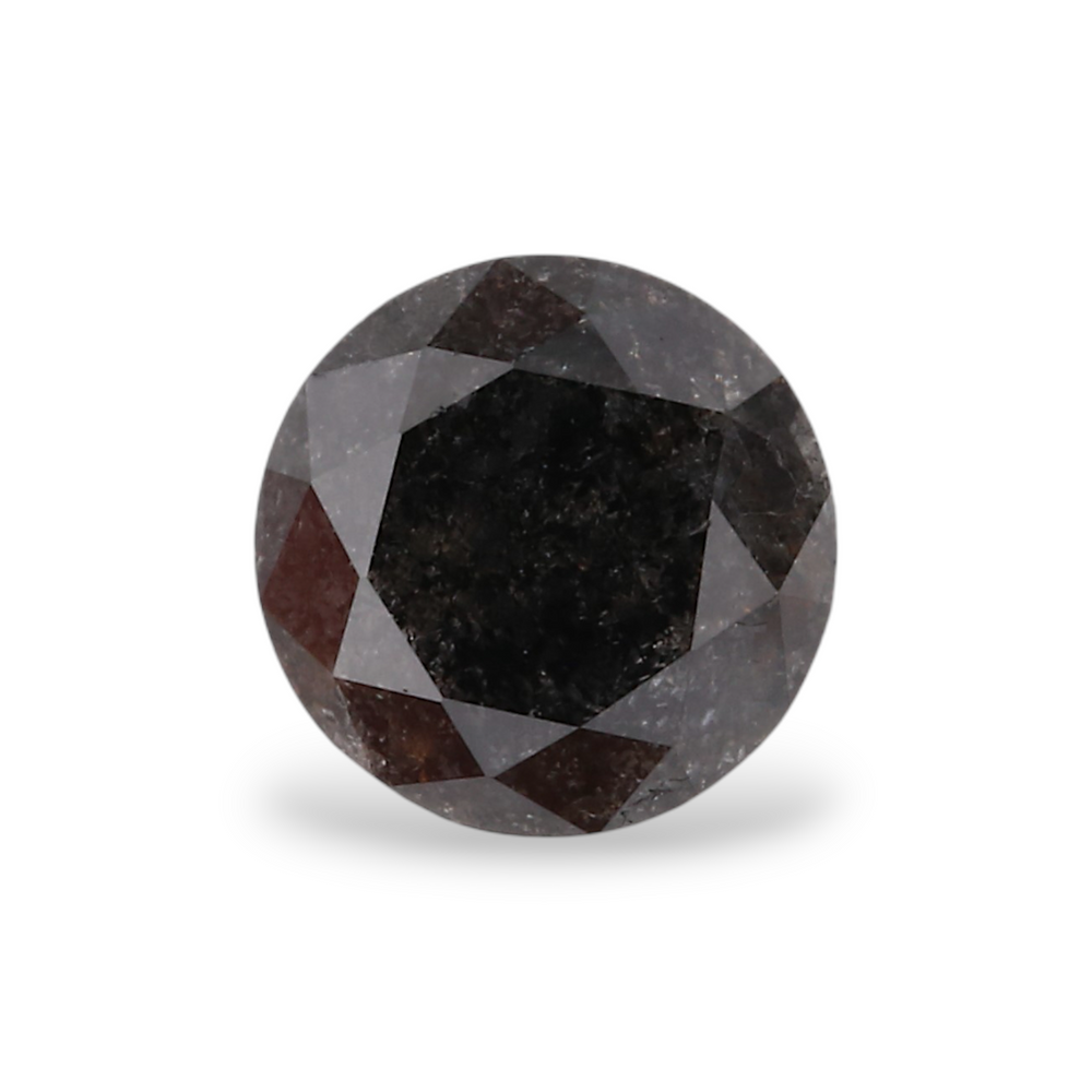 GIA 0.68 Carat Natural Fancy Black Round Diamond SE-5608GN