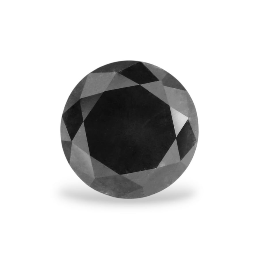 GIA 0.95 Carat Natural Fancy Black Round Diamond SE-5613GN