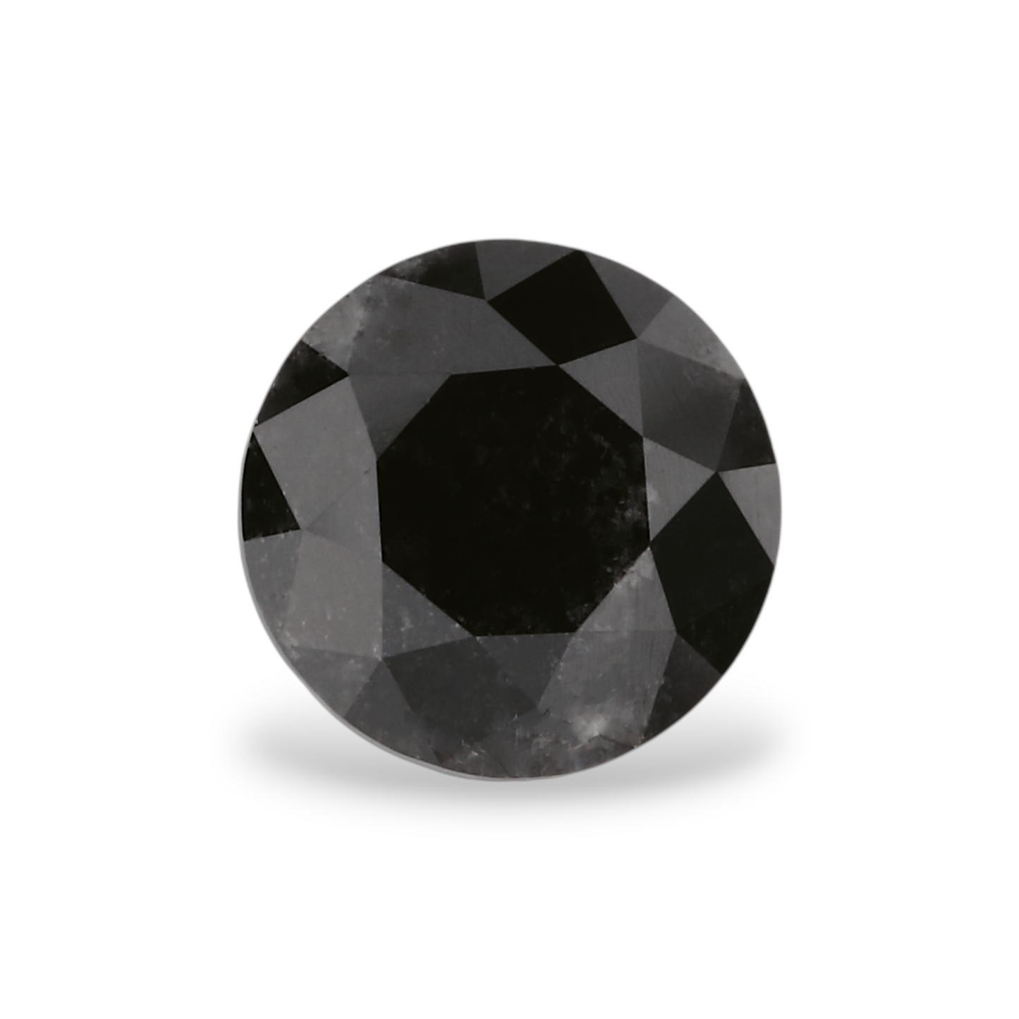 GIA 0.84 Carat Natural Fancy Black Round Diamond SE-5615GN