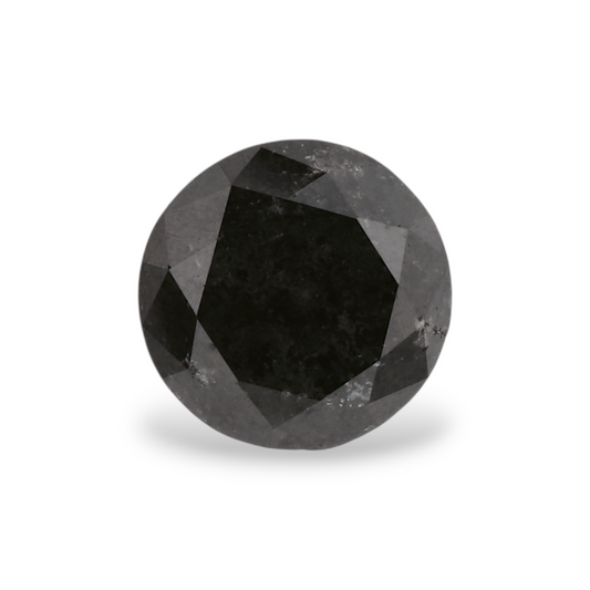 GIA 0.75 Carat Natural Fancy Black Round Diamond SE-5616GN