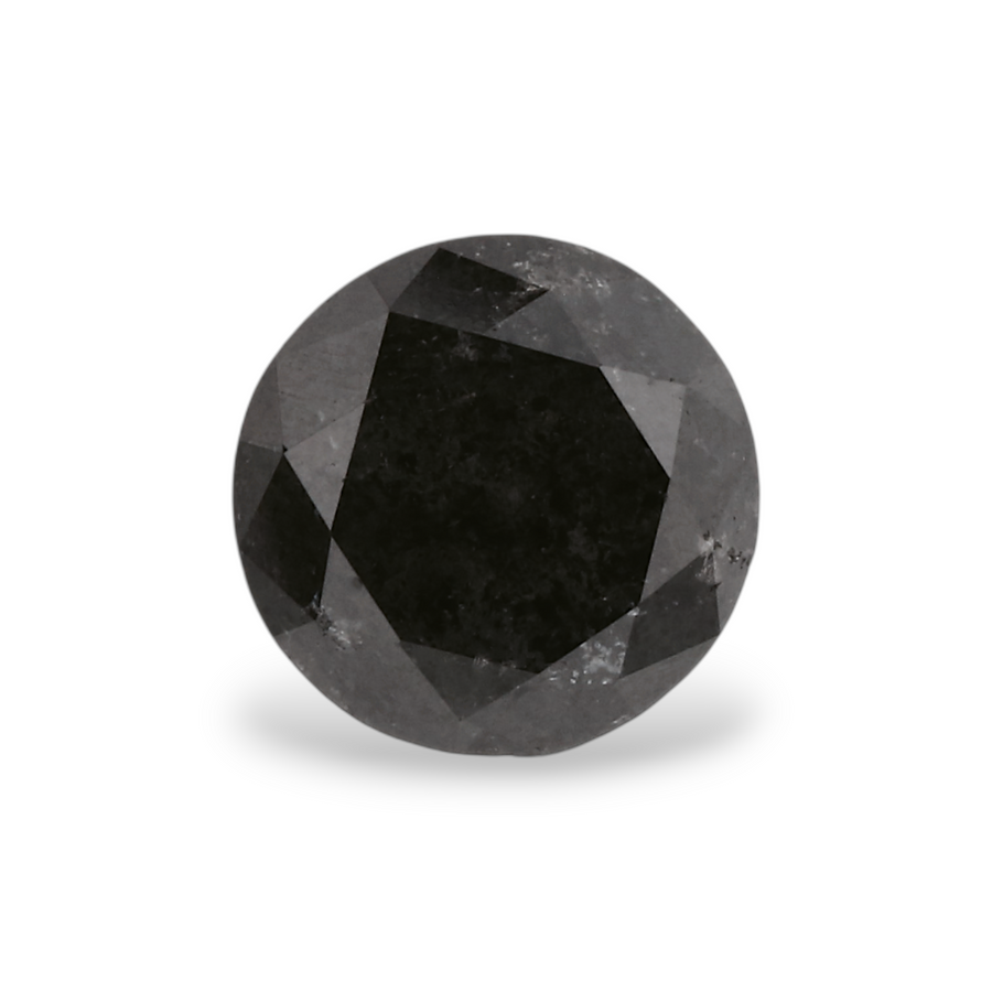 GIA 0.75 Carat Natural Fancy Black Round Diamond SE-5616GN