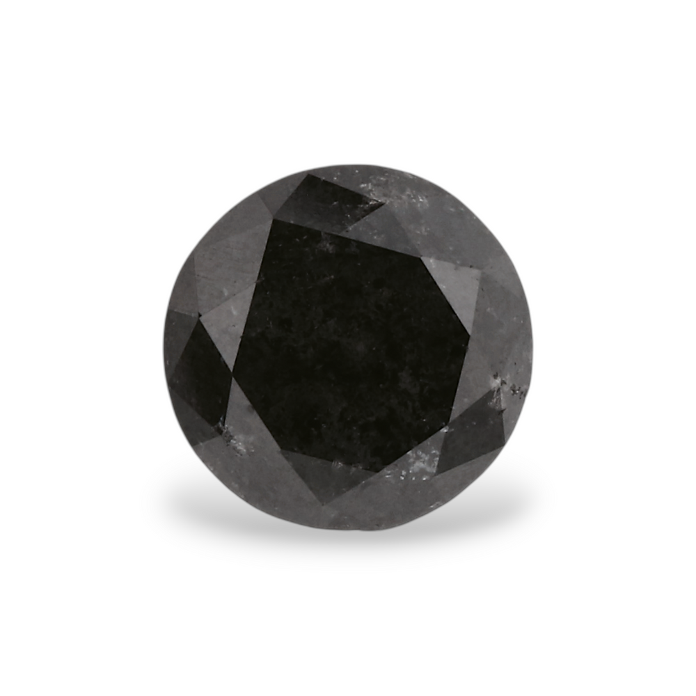 GIA 0.75 Carat Natural Fancy Black Round Diamond SE-5616GN