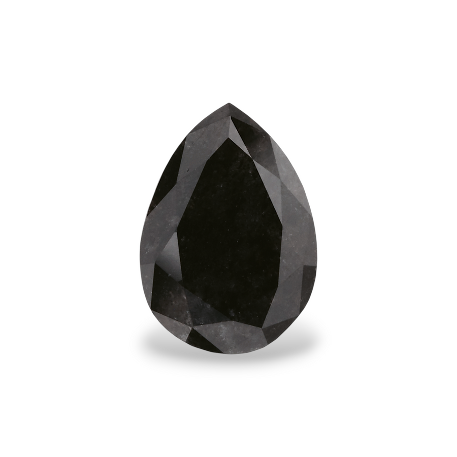 GIA 1.17 Carat Natural Fancy Black Pear Diamond SE-5625GN