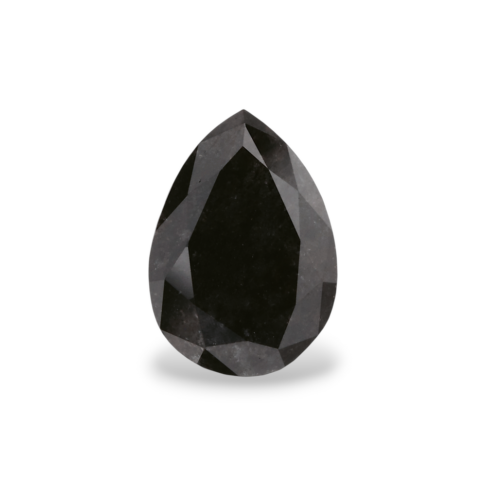 GIA 1.17 Carat Natural Fancy Black Pear Diamond SE-5625GN