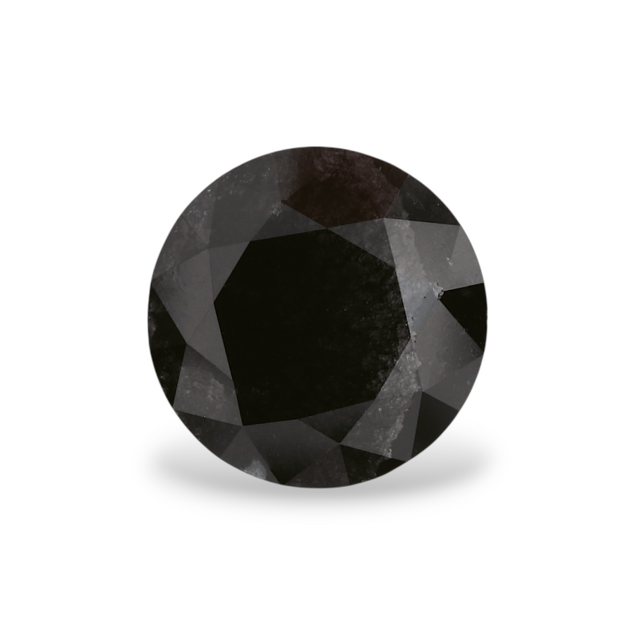 GIA 1.81 Carat Natural Fancy Black Round Diamond SE-5644GN