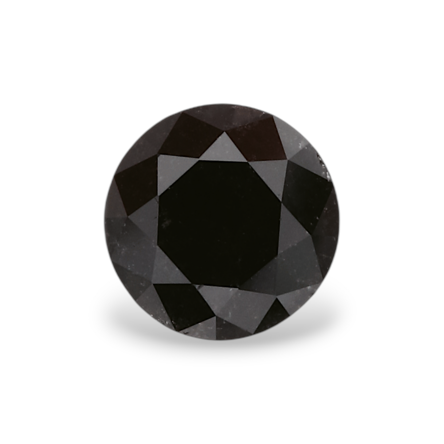 GIA 0.69 Carat Natural Fancy Black Round Diamond SE-5677GN