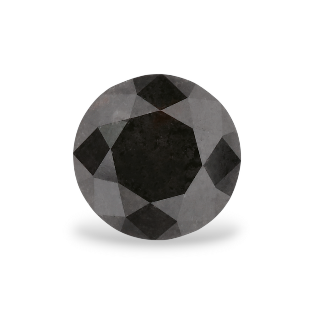 GIA 0.94 Carat Natural Fancy Black Round Diamond SE-5681GN