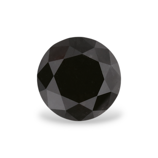 GIA 1.22 Carat Natural Fancy Black Round Diamond SE-5685GN